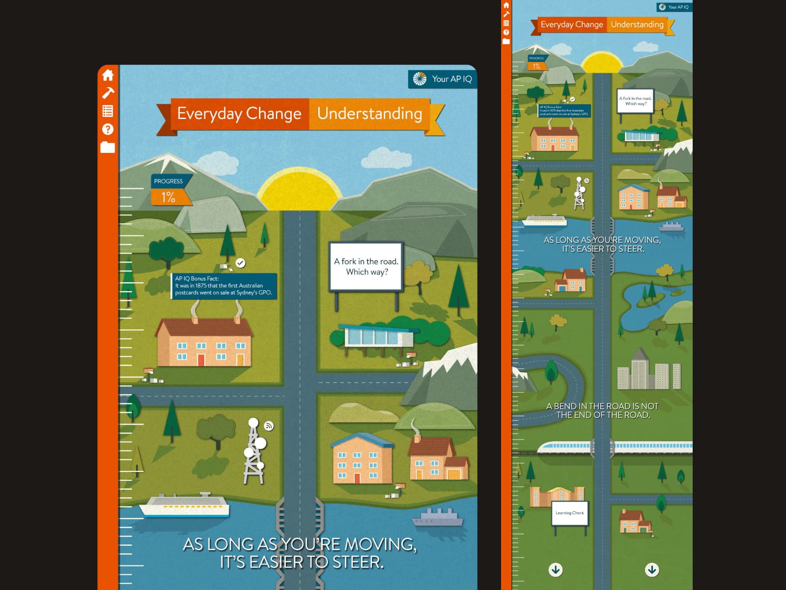 UI Design and Illustration for Learning Hook.