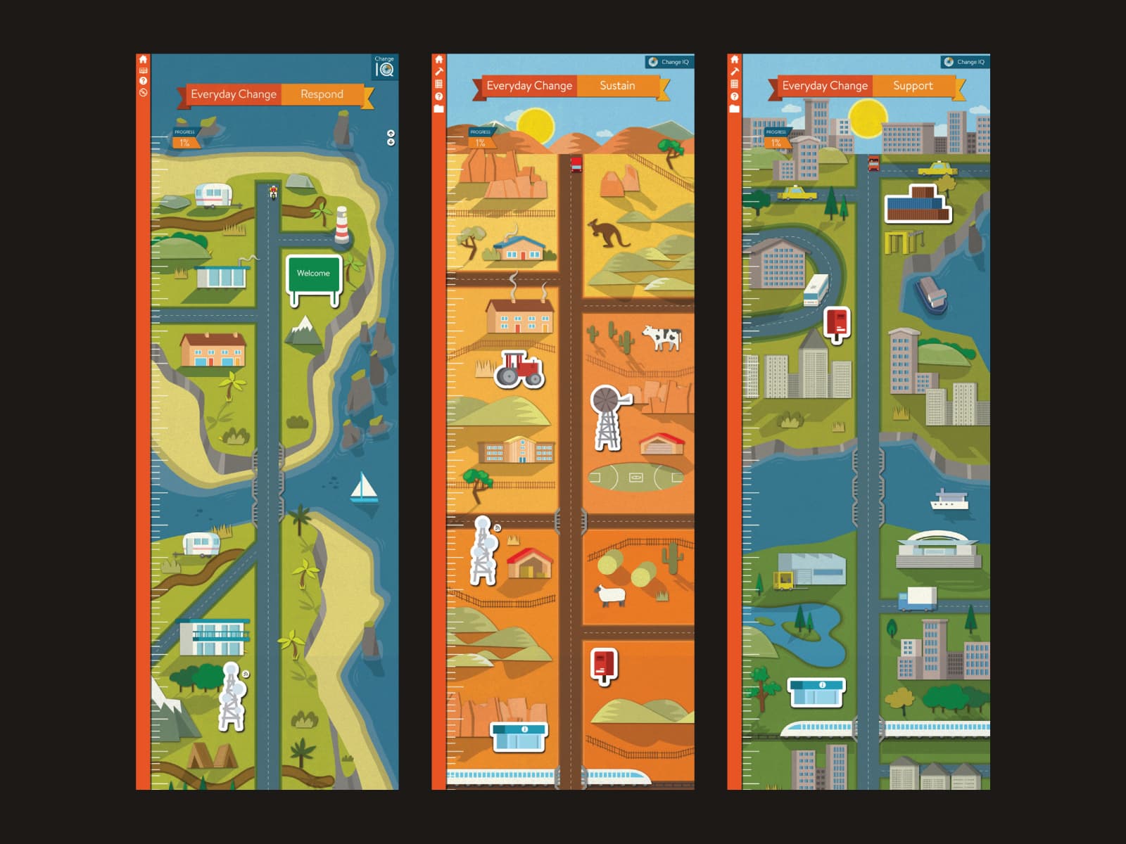 UI Design and Illustration for Learning Hook.